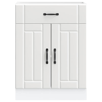 Kitchen Base Cabinet Lucca White Engineered Wood