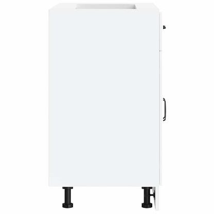 Kitchen Base Cabinet Lucca White Engineered Wood