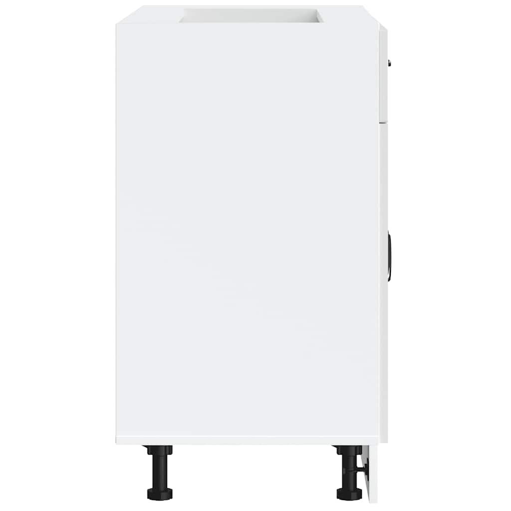 Kitchen Base Cabinet Lucca White Engineered Wood