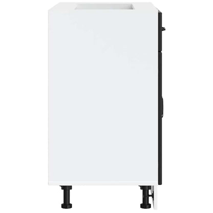 Kitchen Base Cabinet Lucca Black Engineered Wood