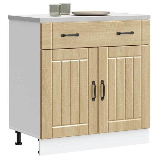 Kitchen Base Cabinet Lucca Sonoma Oak Engineered Wood