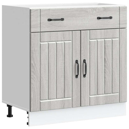 Kitchen Base Cabinet Lucca Grey Sonoma Engineered Wood