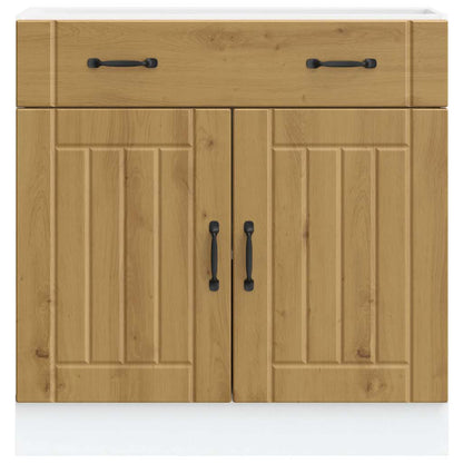 Kitchen Base Cabinet Lucca Artisan Oak Engineered Wood