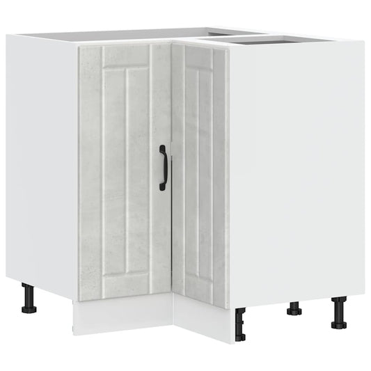 Kitchen Corner Base Cabinet Lucca Concrete Grey Engineered Wood
