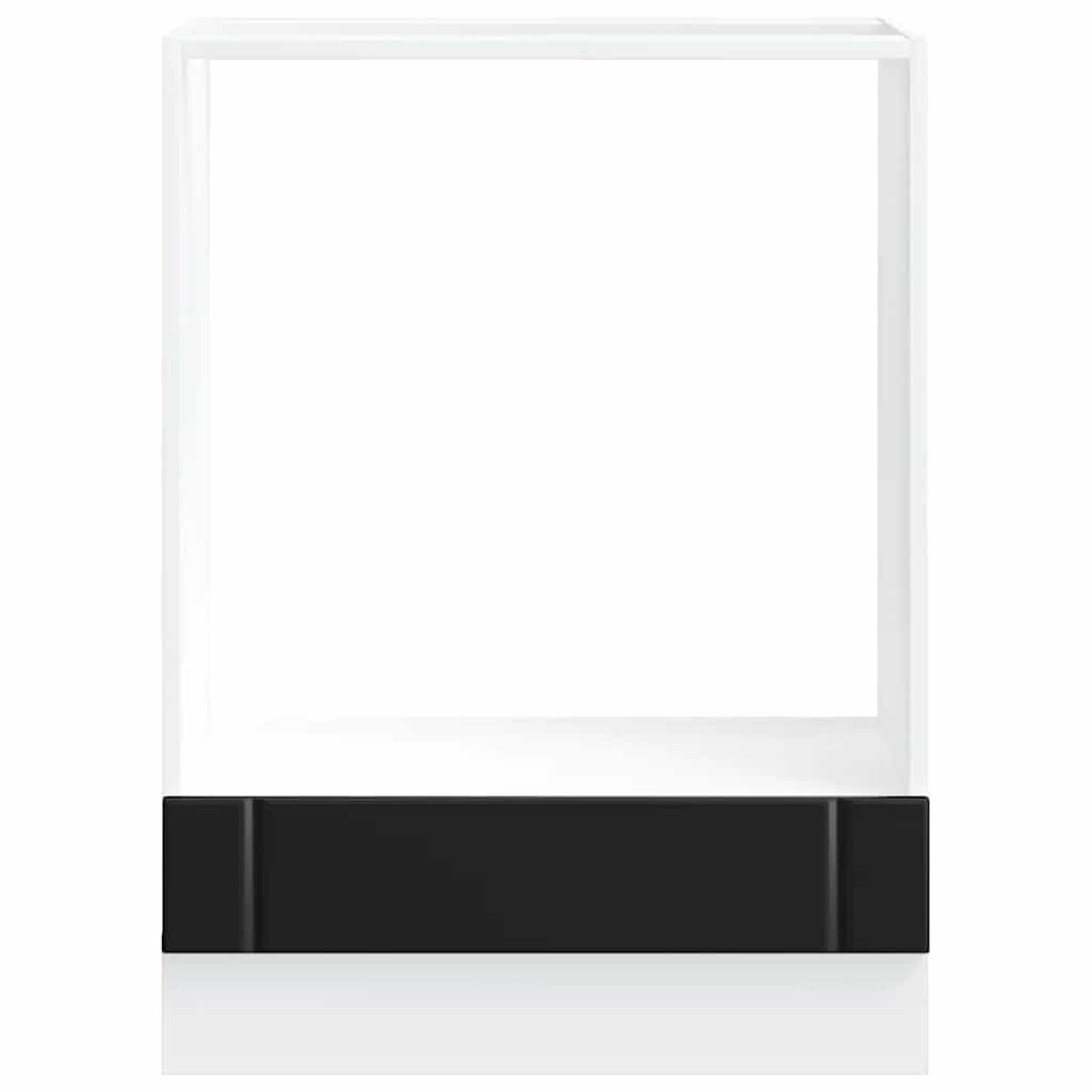 Oven Cabinet Lucca Black Engineered Wood