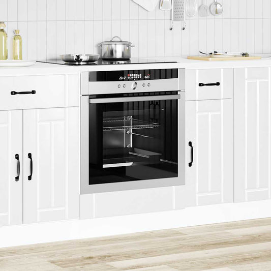 Oven Cabinet Lucca High Gloss White Engineered Wood