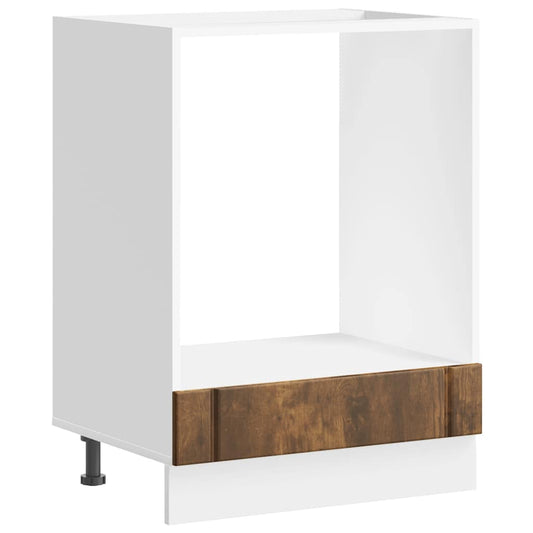 Oven Cabinet Lucca Smoked Oak Engineered Wood