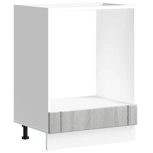 Oven Cabinet Lucca Grey Sonoma Engineered Wood