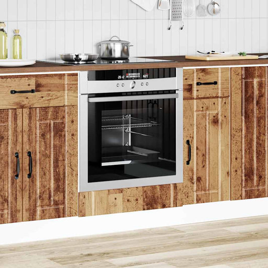 Oven Cabinet Lucca Old Wood Engineered Wood
