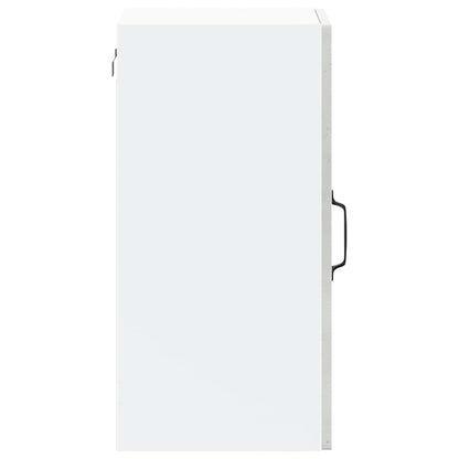Kitchen Wall Cabinet with Glass Door Lucca Concrete Grey