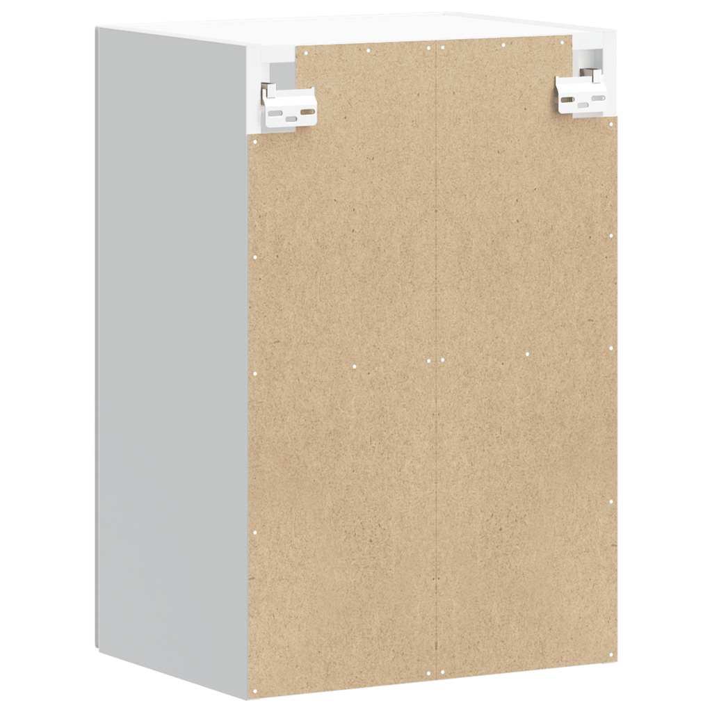 Kitchen Wall Cabinet with Glass Door Lucca Grey Sonoma