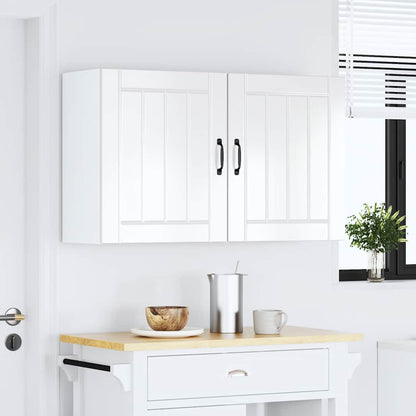 Kitchen Wall Cabinets 2 pcs Lucca High Gloss White Engineered Wood