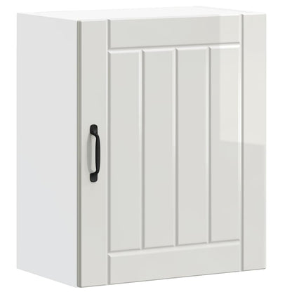 Kitchen Wall Cabinets 2 pcs Lucca High Gloss White Engineered Wood