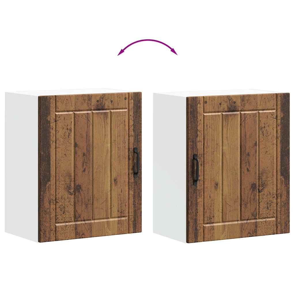 Kitchen Wall Cabinets 2 pcs Lucca Old Wood Engineered Wood