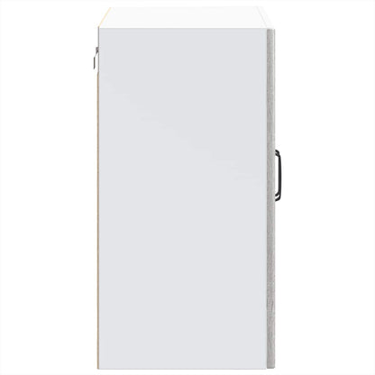 Kitchen Wall Cabinet with Glass Door Lucca Grey Sonoma Engineered Wood