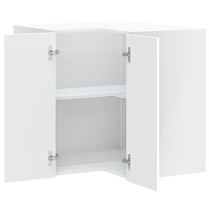 Kitchen Wall Corner Cabinet Lucca White Engineered Wood