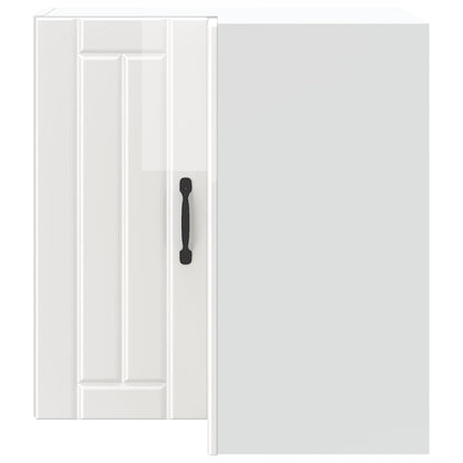 Kitchen Wall Corner Cabinet Lucca High Gloss White Engineered Wood