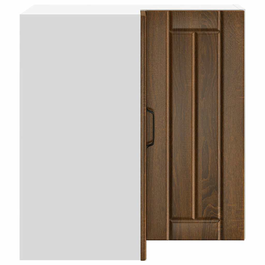 Kitchen Wall Corner Cabinet Lucca Brown Oak Engineered Wood