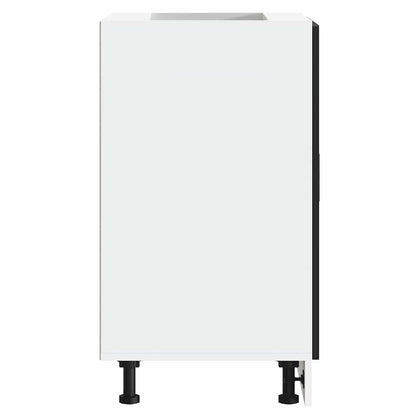 Kitchen Base Cabinet Porto Black Engineered Wood