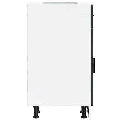 Kitchen Base Cabinet Porto Black Engineered Wood