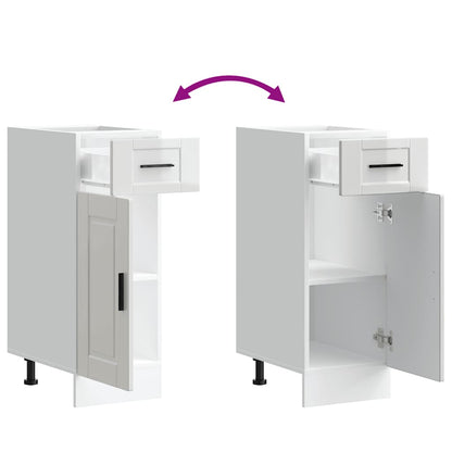 Kitchen Base Cabinet Porto High Gloss White Engineered Wood