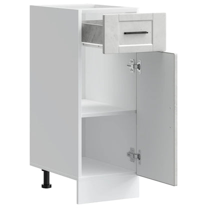 Kitchen Base Cabinet Porto Concrete Grey Engineered Wood