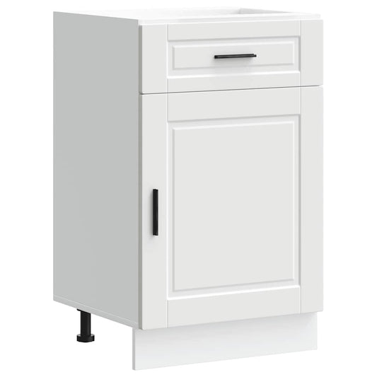 Kitchen Base Cabinet Porto White Engineered Wood