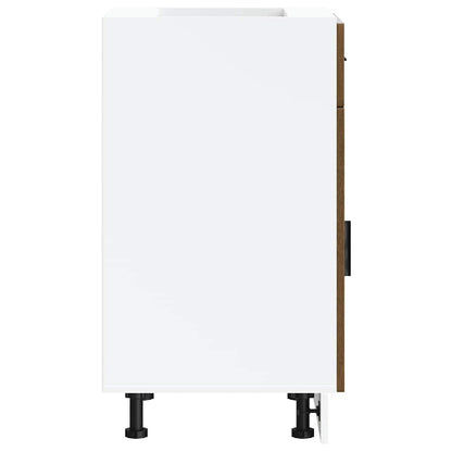 Kitchen Base Cabinet Porto Brown Oak Engineered Wood