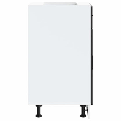 Kitchen Base Cabinet Porto Black Engineered Wood