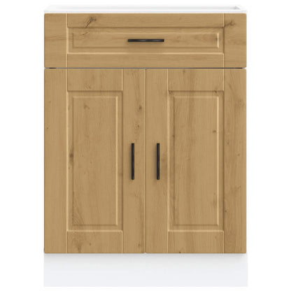 Kitchen Base Cabinet Porto Artisan Oak Engineered Wood