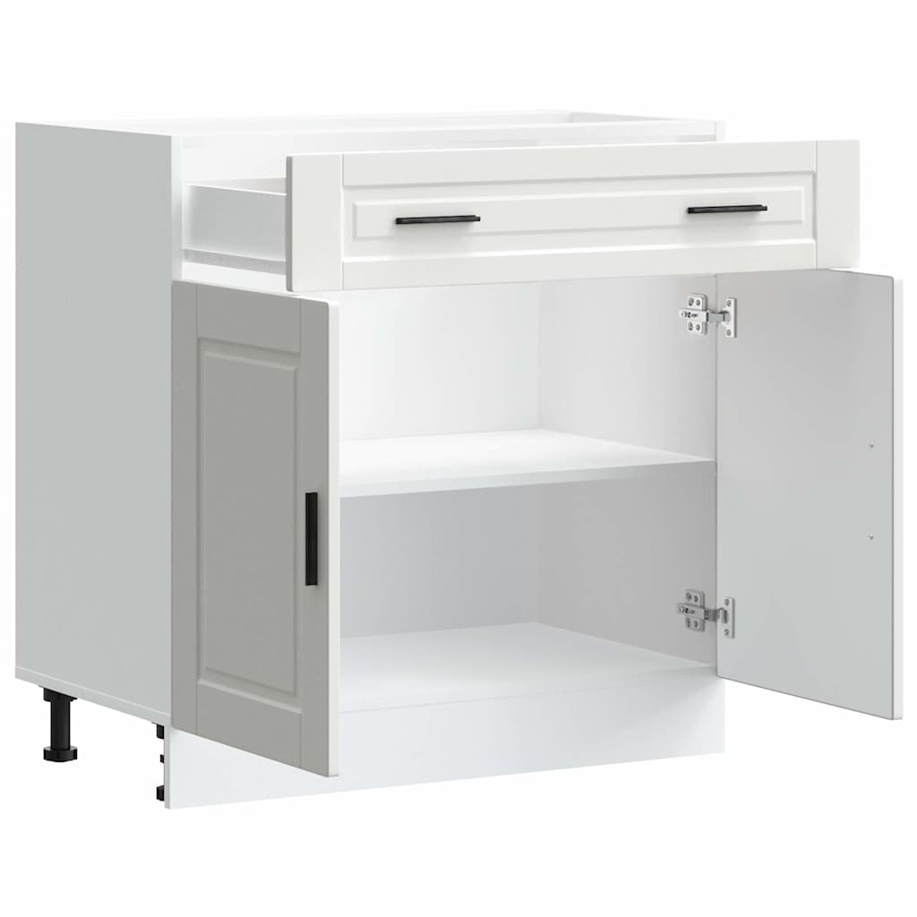 Kitchen Base Cabinet Porto White Engineered Wood