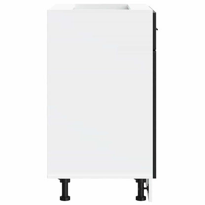 Kitchen Base Cabinet Porto Black Engineered Wood