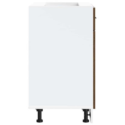 Kitchen Base Cabinet Porto Brown Oak Engineered Wood