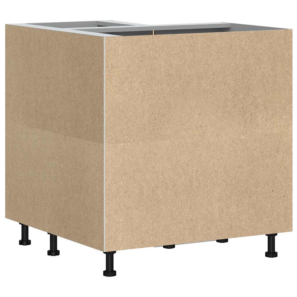 Kitchen Corner Base Cabinet Porto Brown Oak Engineered Wood