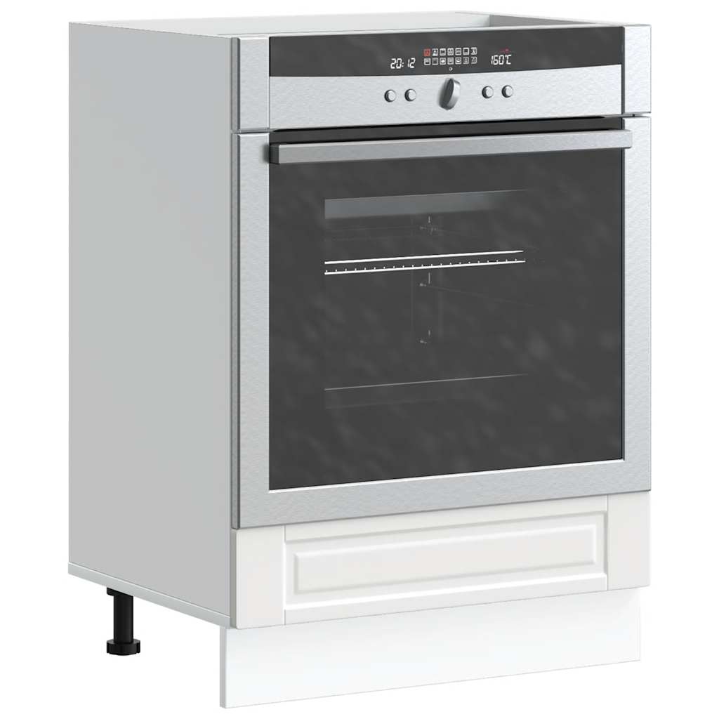 Oven Cabinet Porto White Engineered Wood