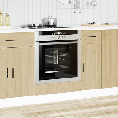 Oven Cabinet Porto Sonoma Oak Engineered Wood