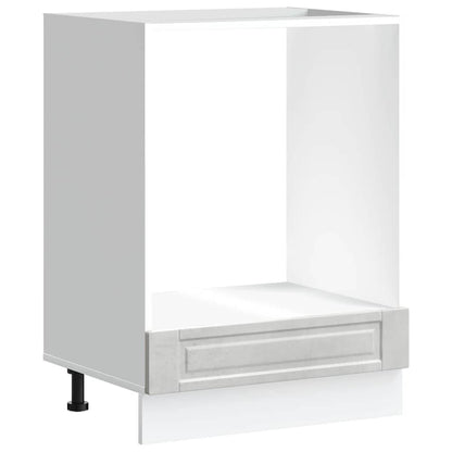 Oven Cabinet Porto Concrete Grey Engineered Wood