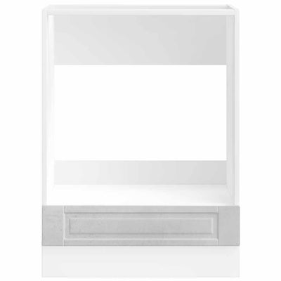 Oven Cabinet Porto Concrete Grey Engineered Wood