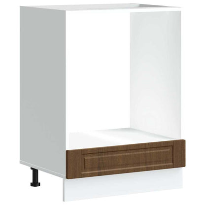 Oven Cabinet Porto Brown Oak Engineered Wood