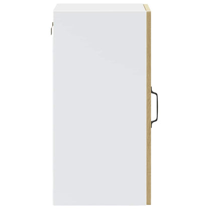 Kitchen Wall Cabinet with Glass Door Porto Sonoma Oak