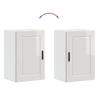Kitchen Wall Cabinet Porto High Gloss White Engineered Wood
