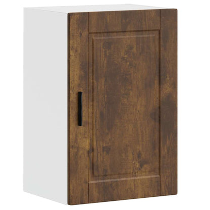 Kitchen Wall Cabinet Porto Smoked Oak Engineered Wood