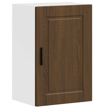 Kitchen Wall Cabinet Porto Brown Oak Engineered Wood