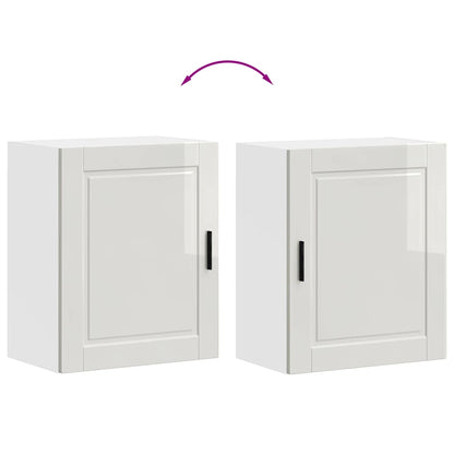 Kitchen Wall Cabinet Porto High Gloss White Engineered Wood