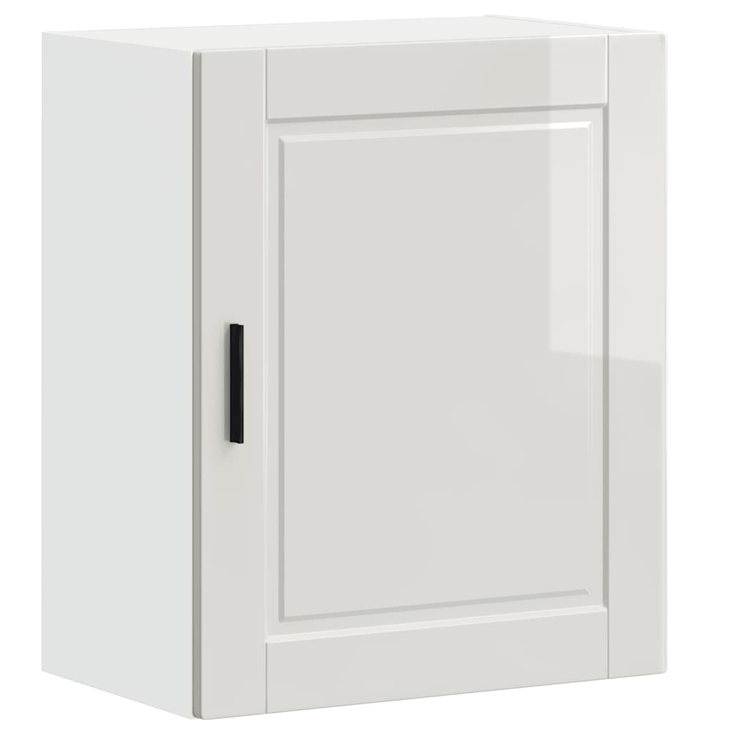 Kitchen Wall Cabinets 2 pcs Porto High Gloss White Engineered Wood