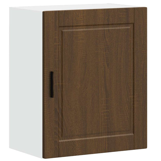 Kitchen Wall Cabinet Porto Brown Oak Engineered Wood
