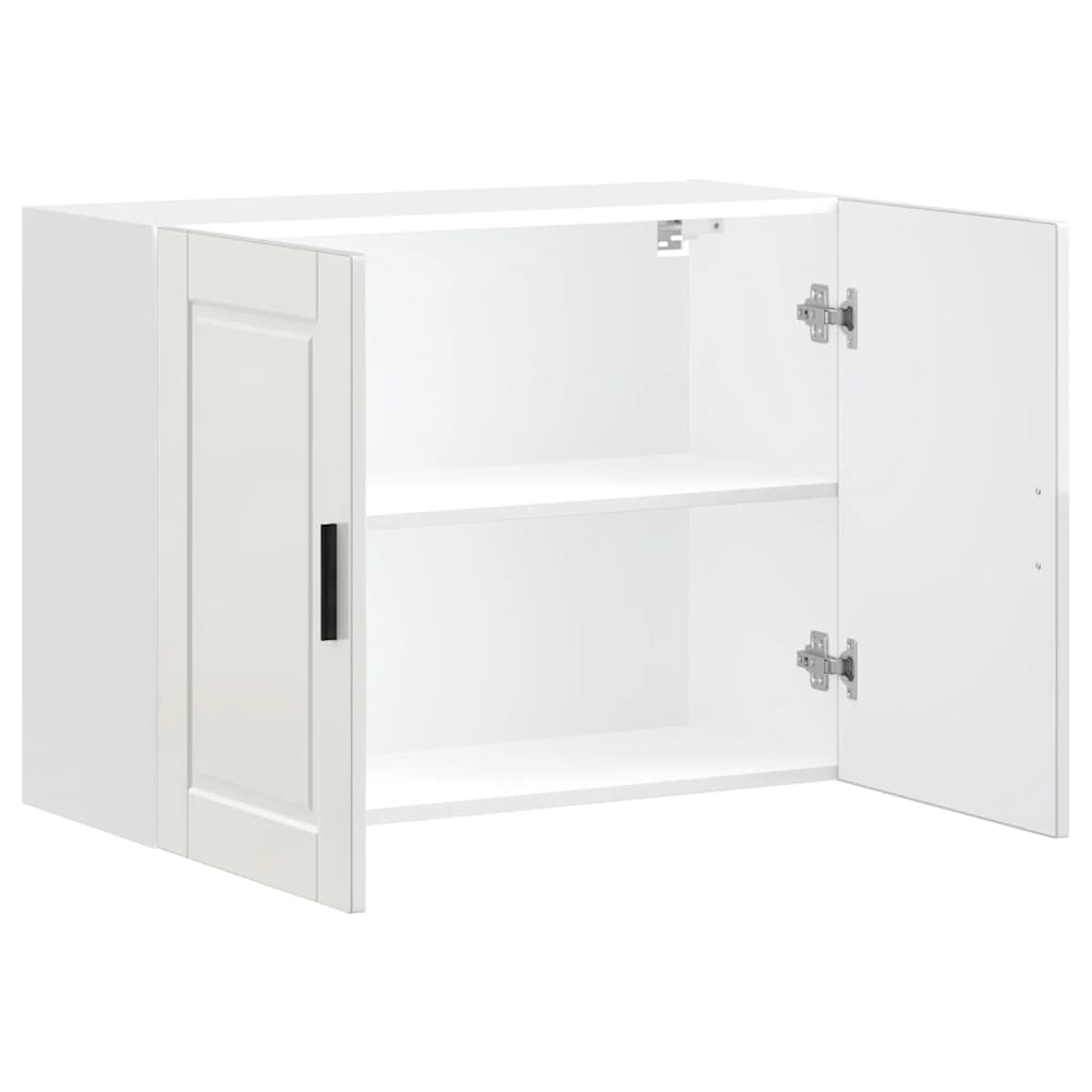 Kitchen Wall Cabinet Porto High Gloss White Engineered Wood