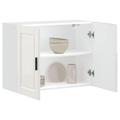 Kitchen Wall Cabinet Porto High Gloss White Engineered Wood