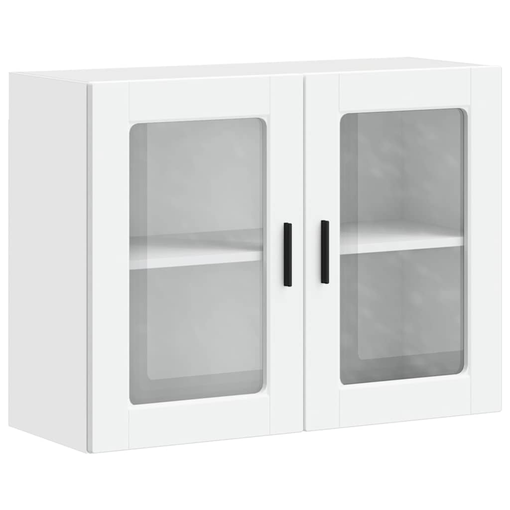 Kitchen Wall Cabinet with Glass Door Porto White