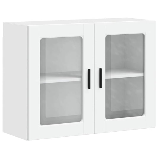 Kitchen Wall Cabinet with Glass Door Porto White